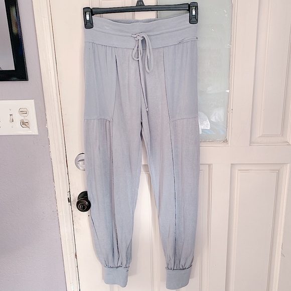 Free People light blue Joggers XS / Extra Small super soft - Picture 1 of 3
